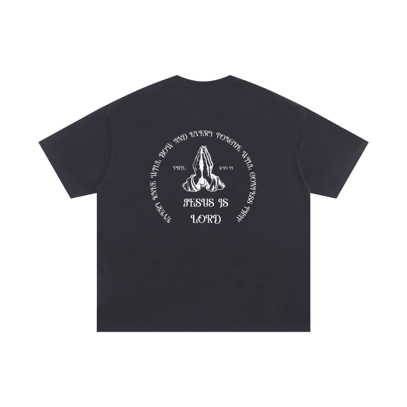 Thorns & Crowns Jesus is Lord (Black) - Unisex Oversized Cotton T-Shirt
