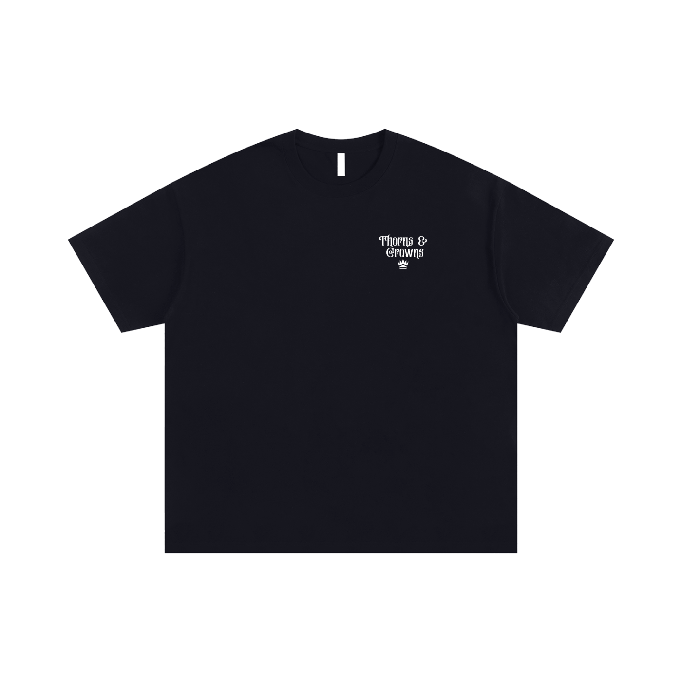 Thorns & Crowns Jesus is Lord (Black) - Unisex Oversized Cotton T-Shirt
