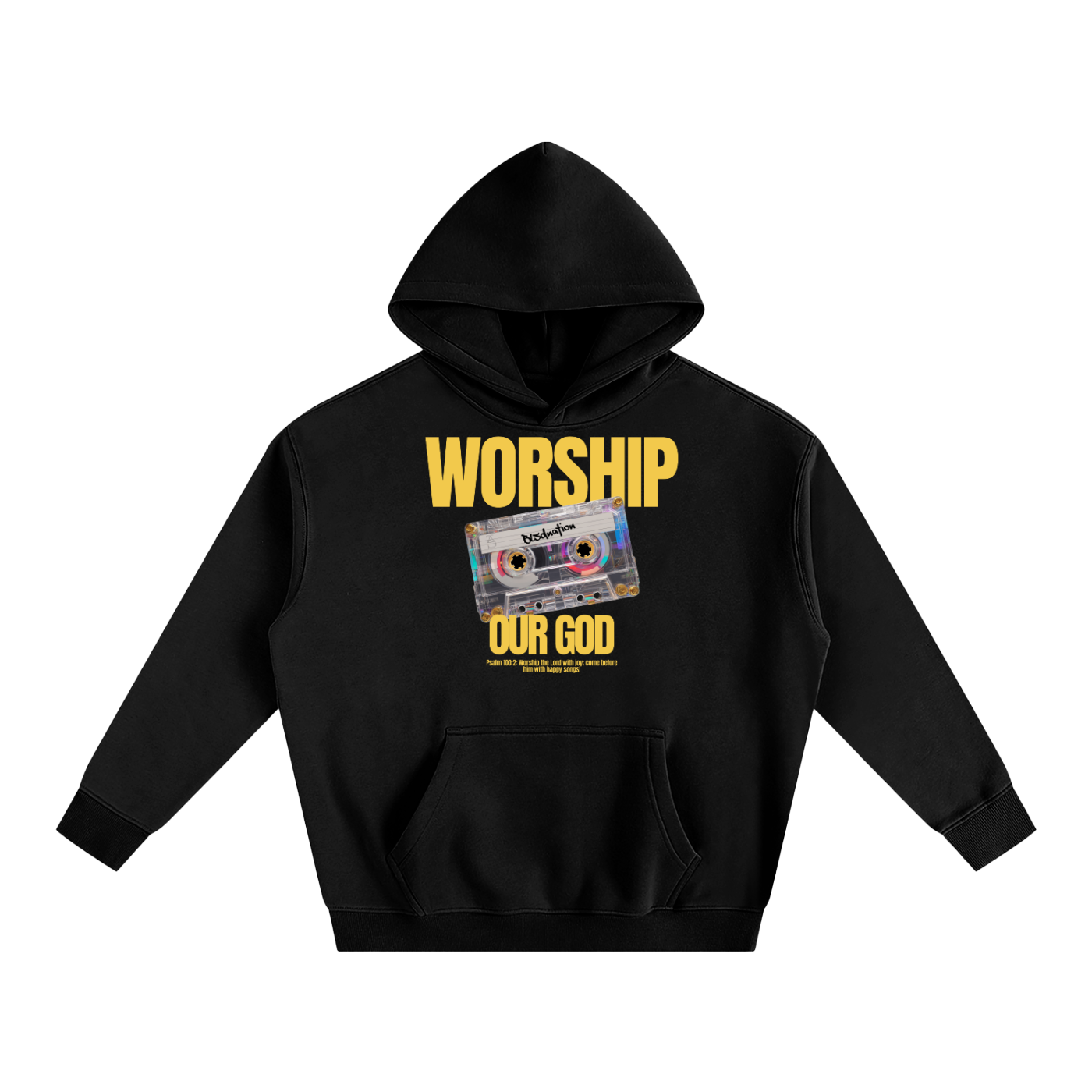 Worship our God - Oversize Fleeced Hoodie