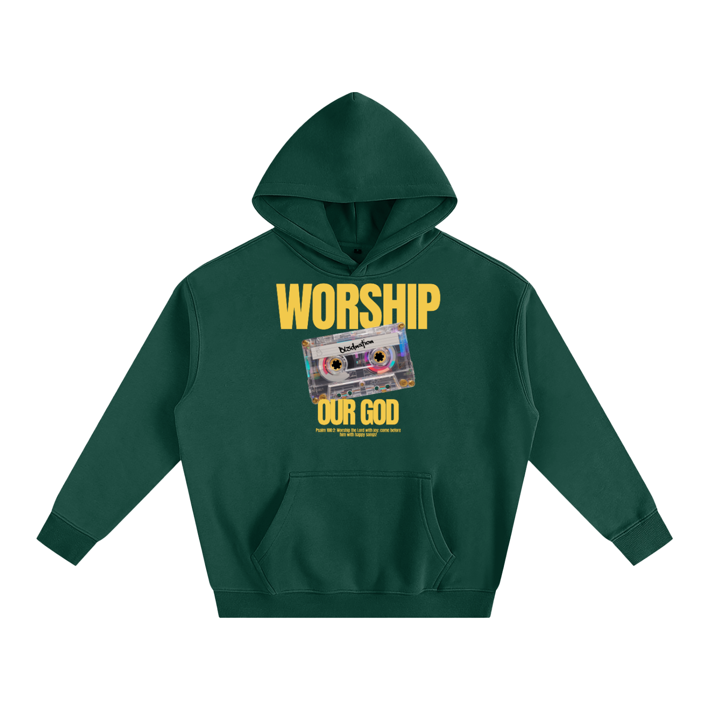 Worship our God - Oversize Fleeced Hoodie
