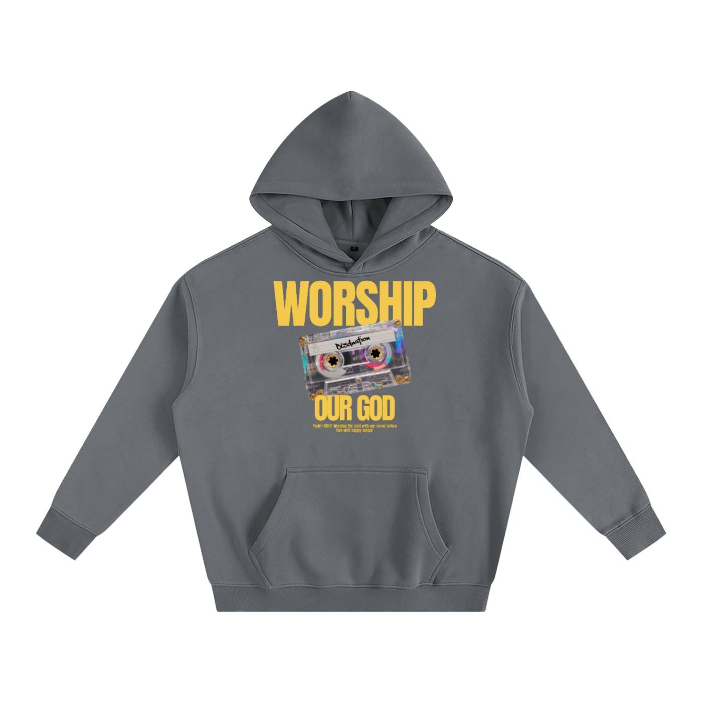 Worship our God - Oversize Fleeced Hoodie