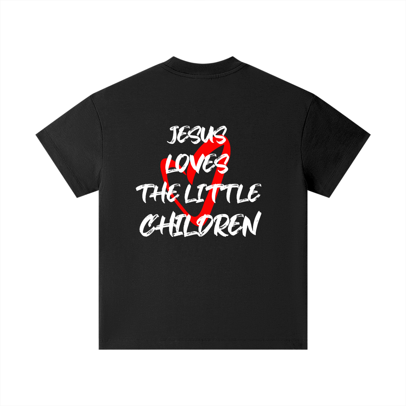 Thorns and Crowns Loves the Children (Black) - Pure Cotton Essential Kids T-Shirt