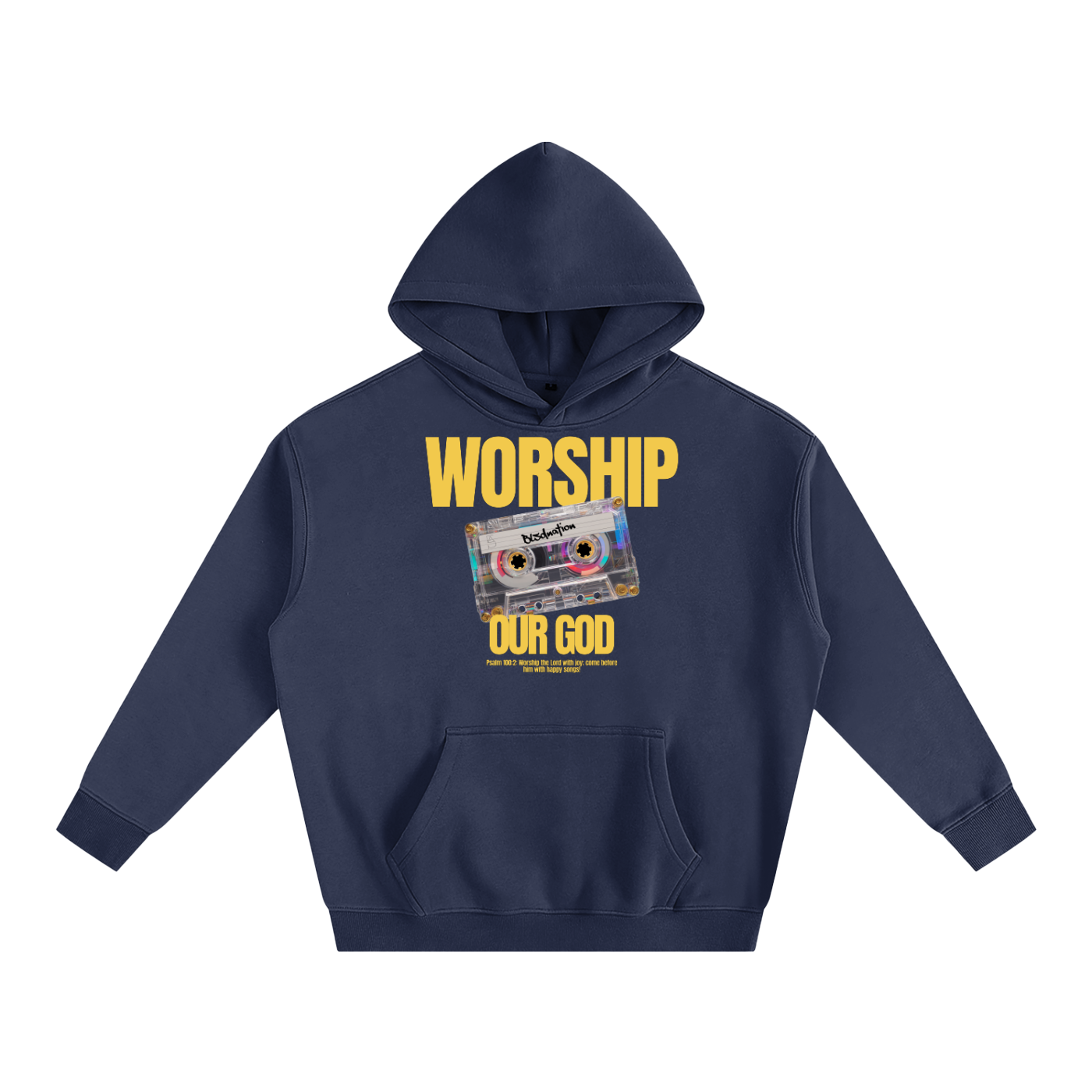 Worship our God - Oversize Fleeced Hoodie