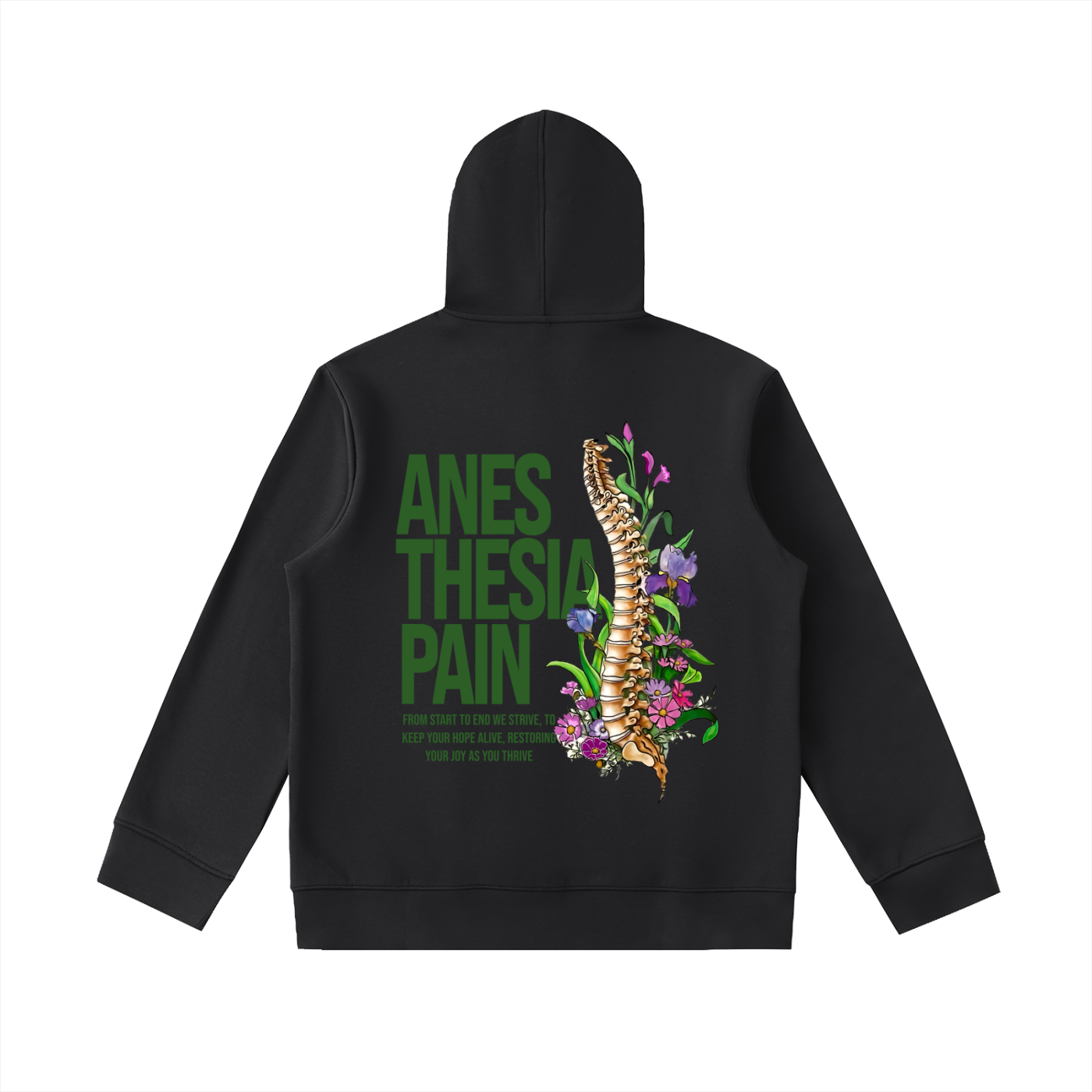 Anesthesia 5 - Essential Heavyweight High Neck  Zip-Up Hoodie