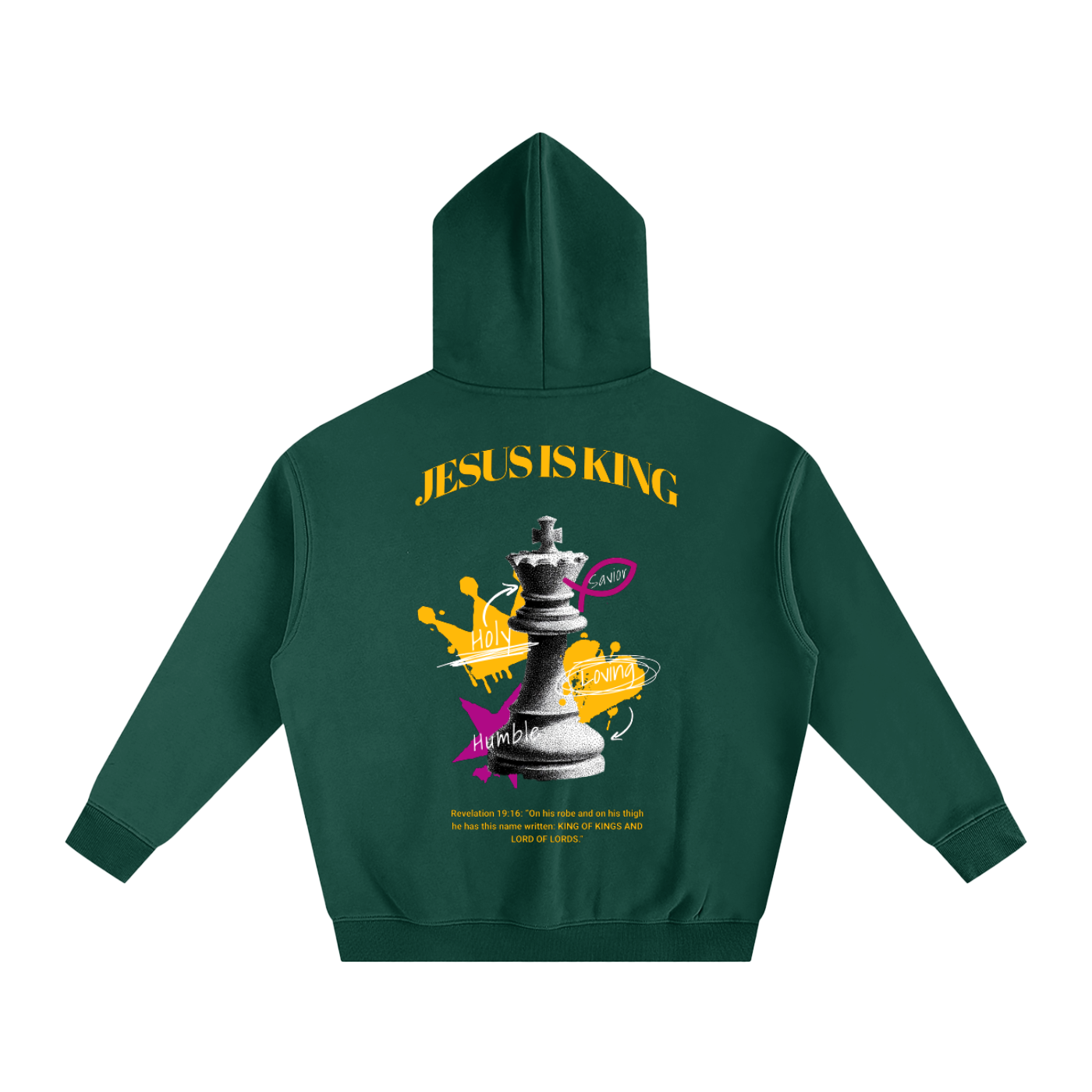 Jesus is King - Oversize Fleeced Hoodie
