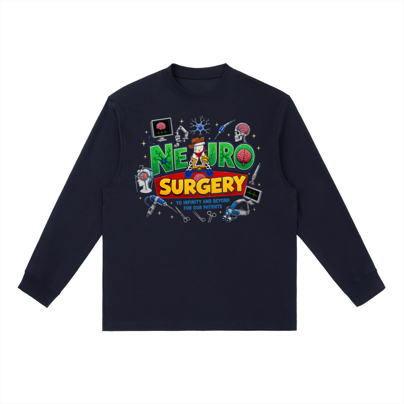 Neuro Story - Essential Crewneck Long-Sleeve T-Shirt
