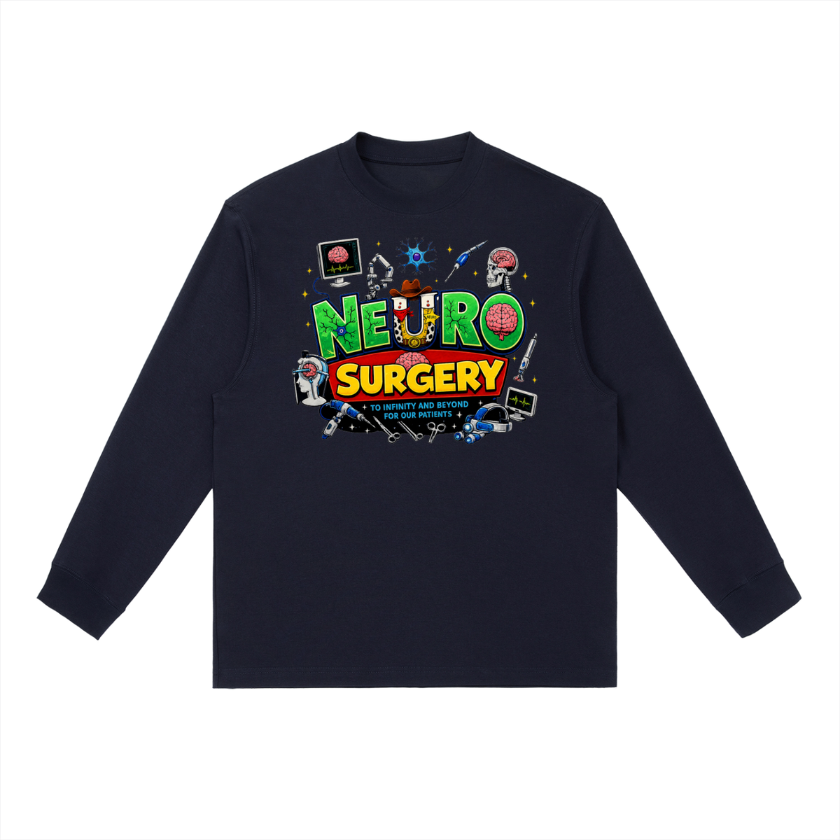 Neuro Story - Essential Crewneck Long-Sleeve T-Shirt