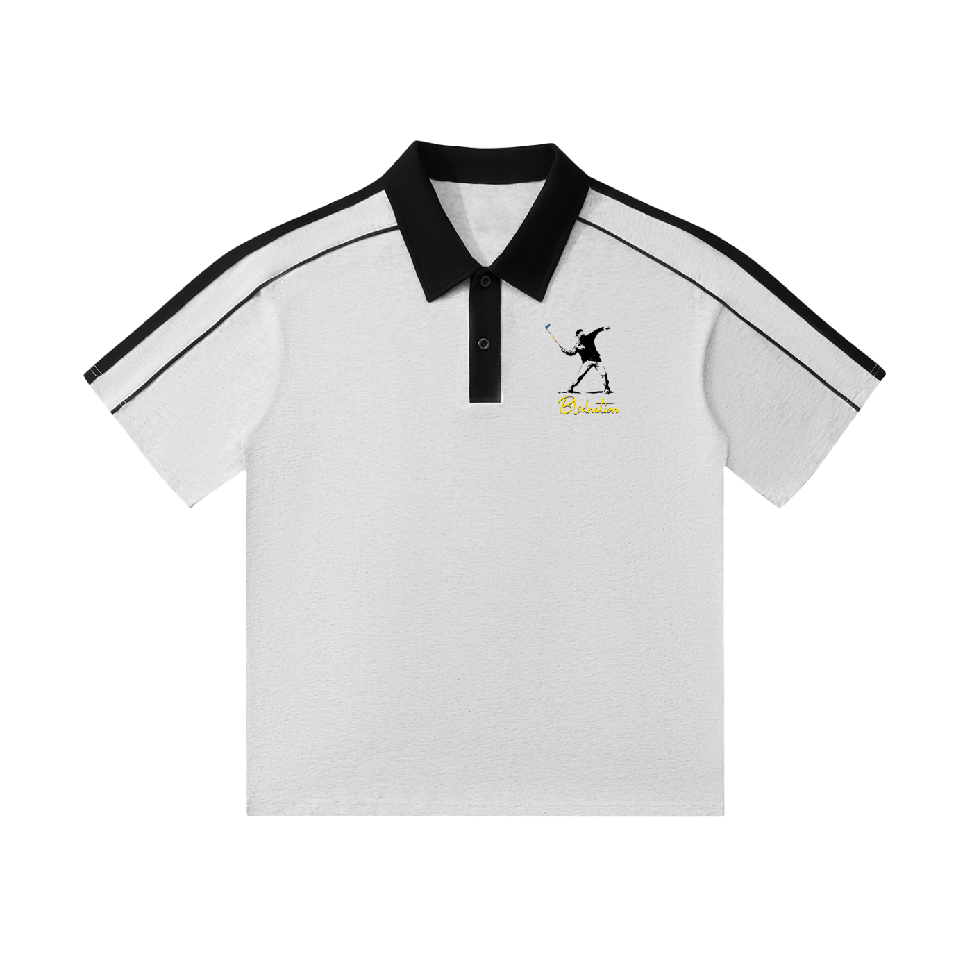 Fairway Rebel - (Runs small - Size Up!) Contrast Collar Short-Sleeve Polo Shirt
