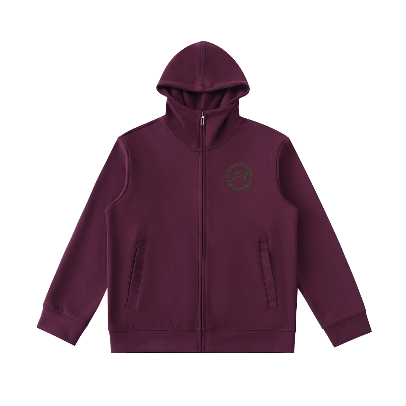 Anesthesia 5 - Essential Heavyweight High Neck  Zip-Up Hoodie