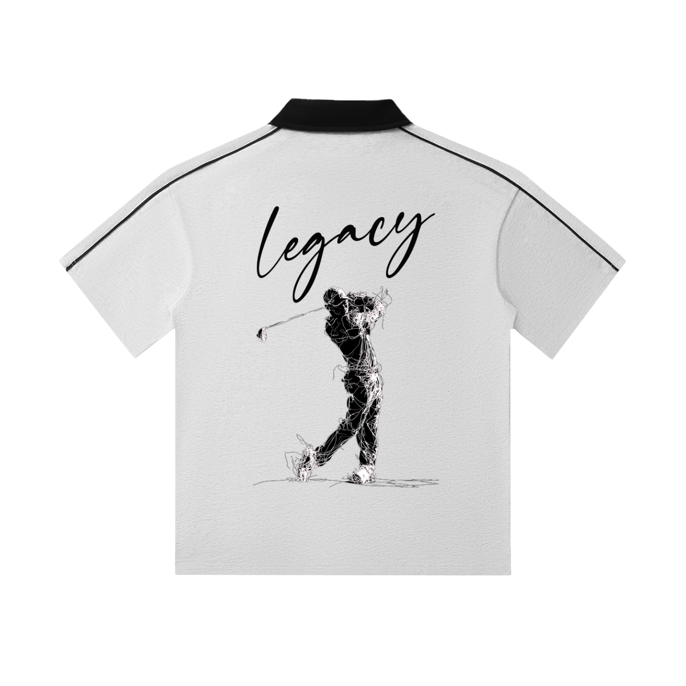Legacy 2 - (Runs small - Size Up!) Contrast Collar Short-Sleeve Polo Shirt