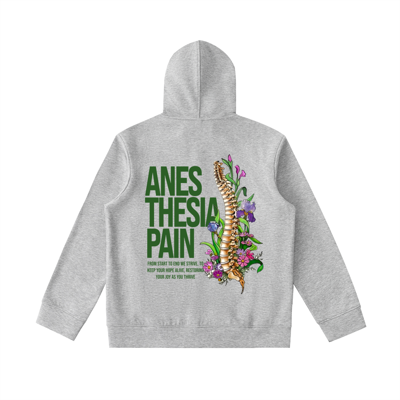Anesthesia 5 - Essential Heavyweight High Neck  Zip-Up Hoodie