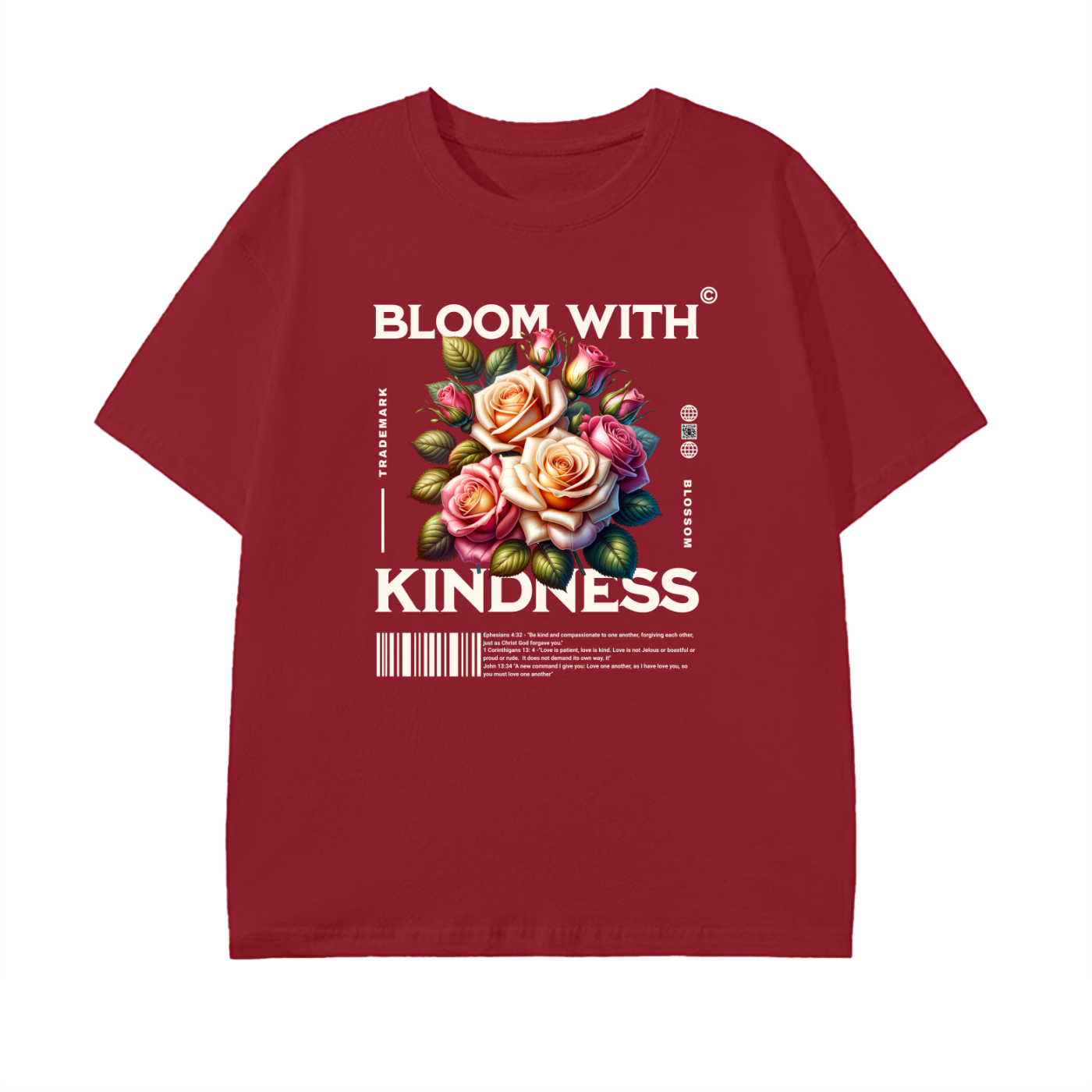 Bloom with Kindness - Pure Cotton Unisex T-Shirt