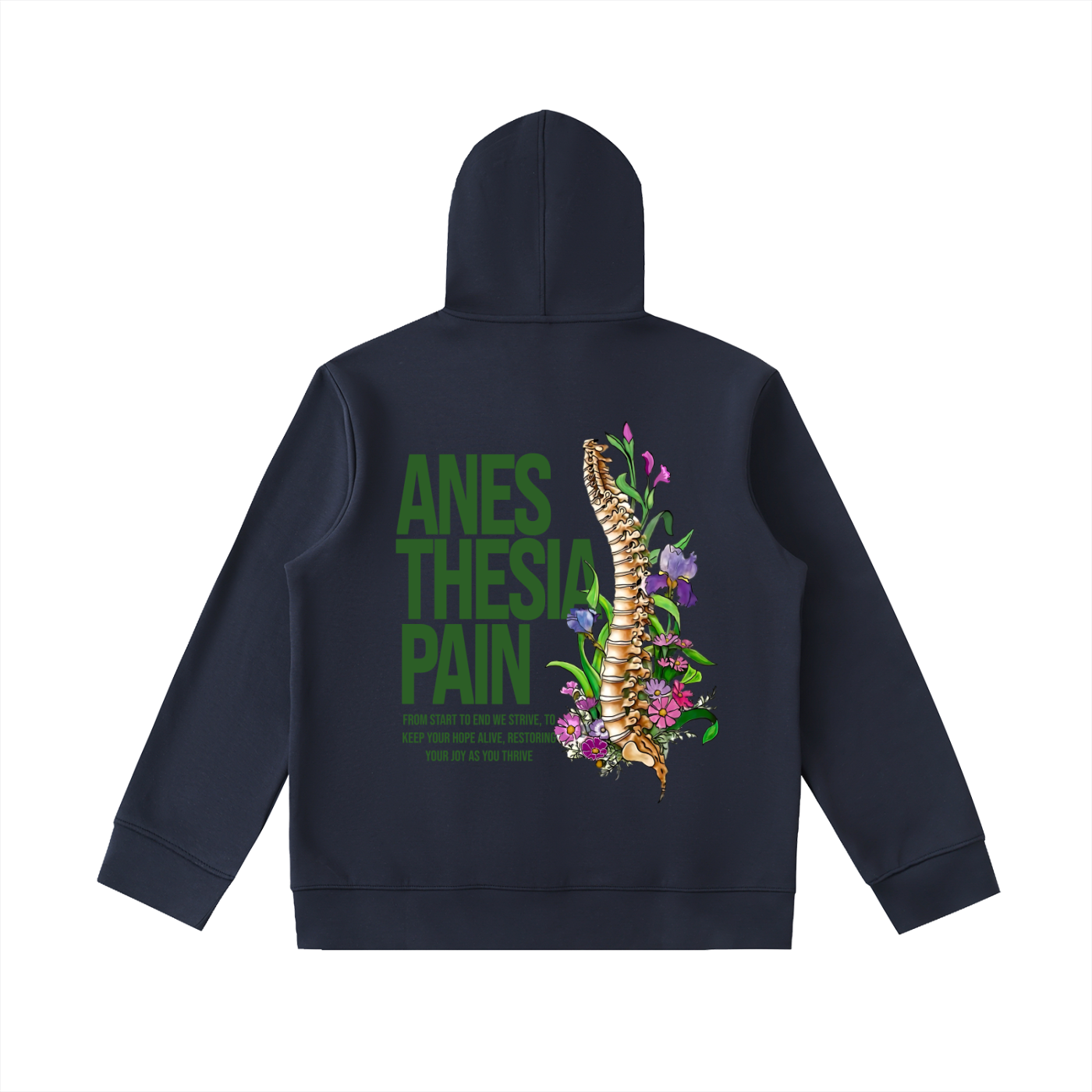 Anesthesia 5 - Essential Heavyweight High Neck  Zip-Up Hoodie
