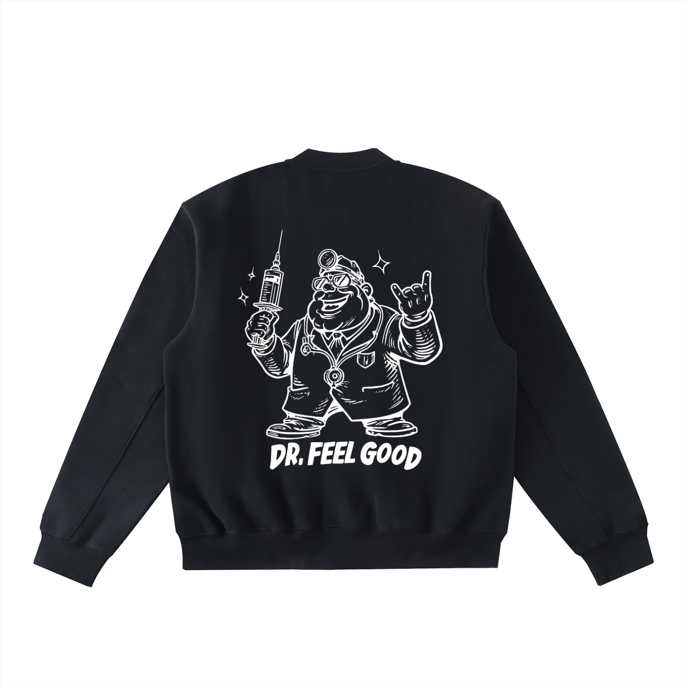 Pinch and a Burn - Essential Zip-Up Fleeced Varsity Jacket