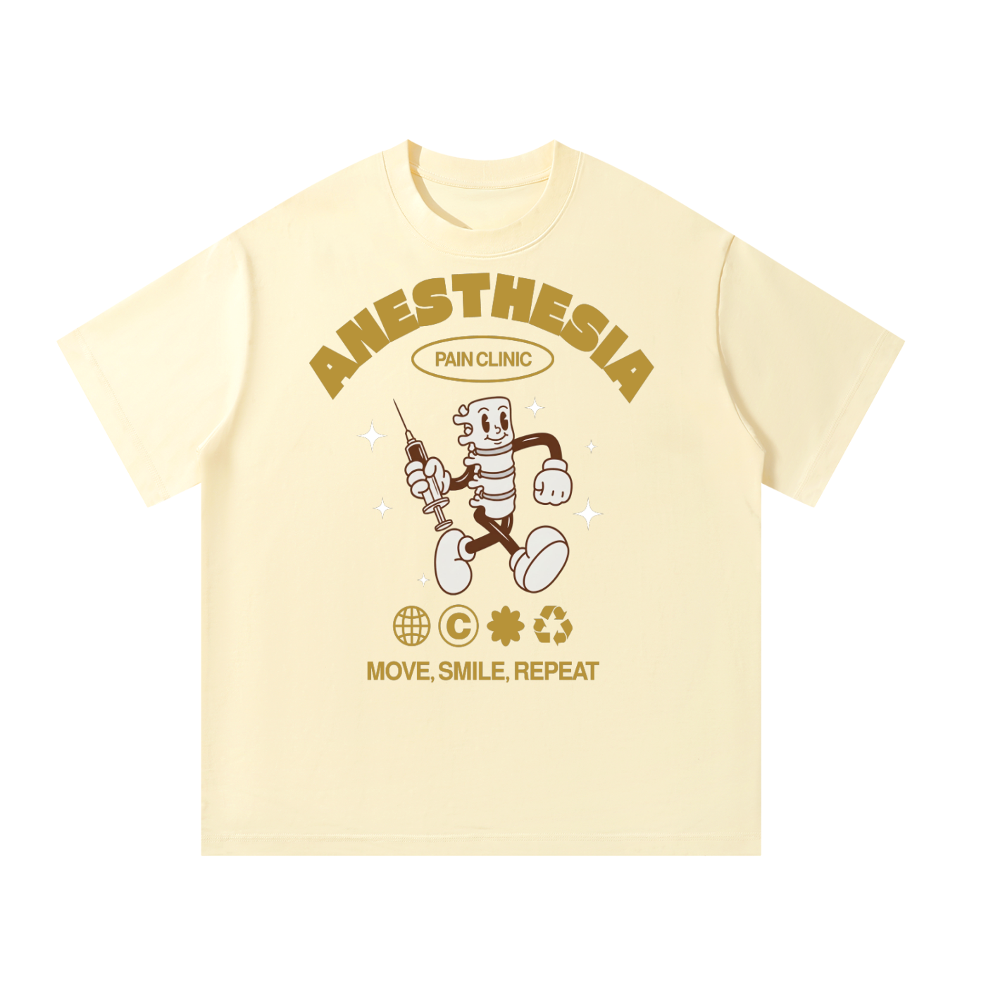 Move, Smile, Repeat - Unisex Oversized T-Shirt