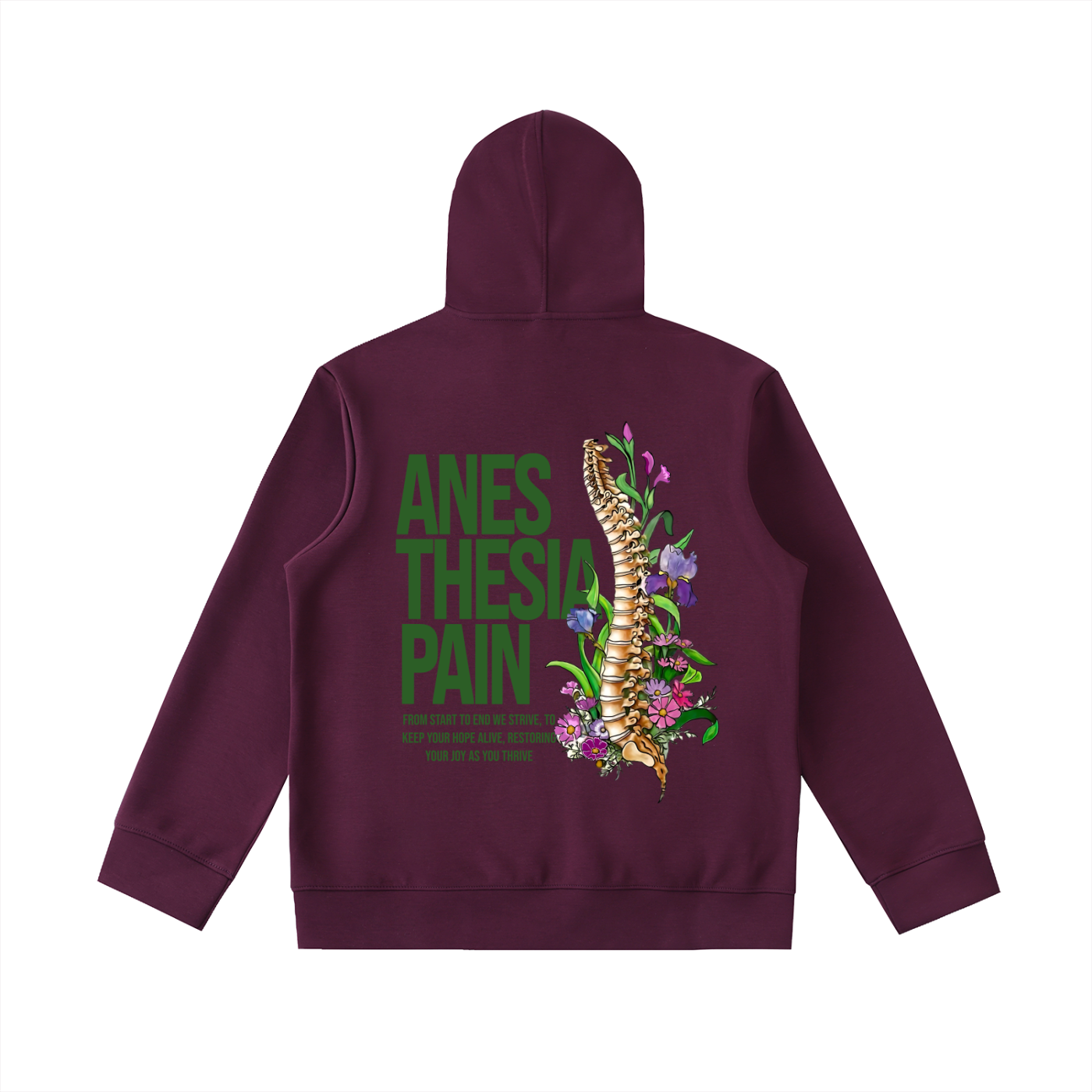 Anesthesia 5 - Essential Heavyweight High Neck  Zip-Up Hoodie