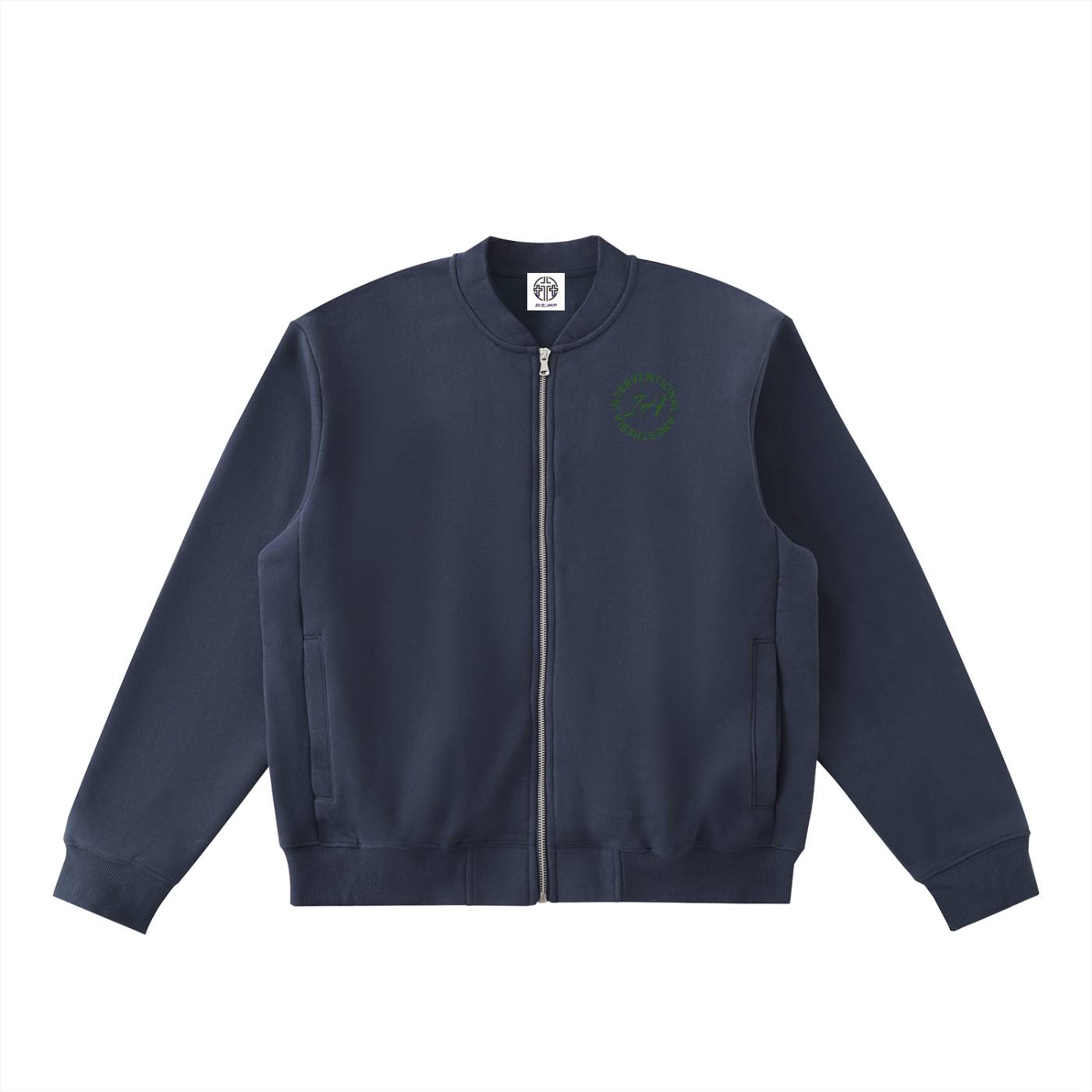 Charlene's Zip Up 2 - Essential Zip-Up Fleeced Varsity Jacket