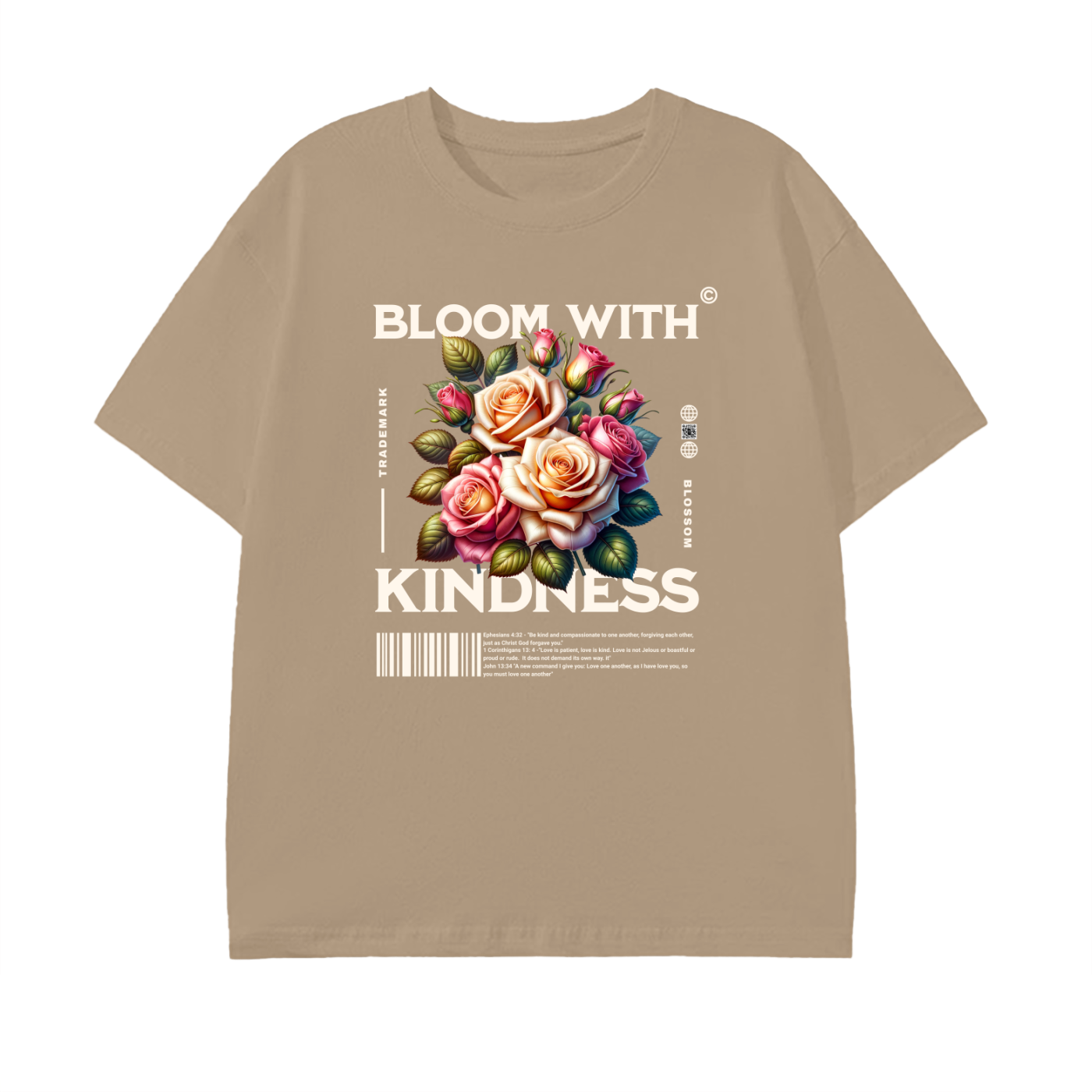 Bloom with Kindness - Pure Cotton Unisex T-Shirt