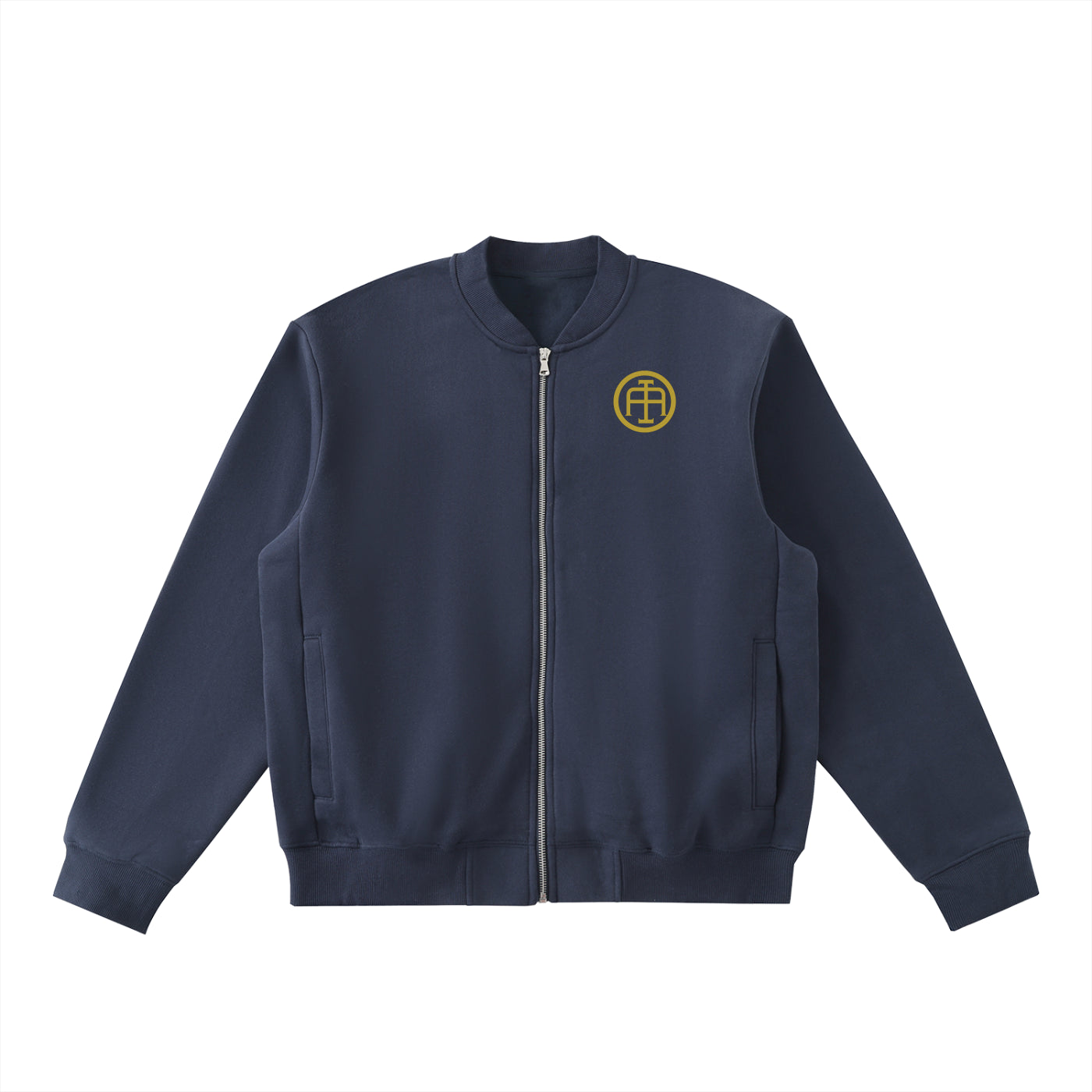 Anesthesia - Essential Zip-Up Fleeced Varsity Jacket