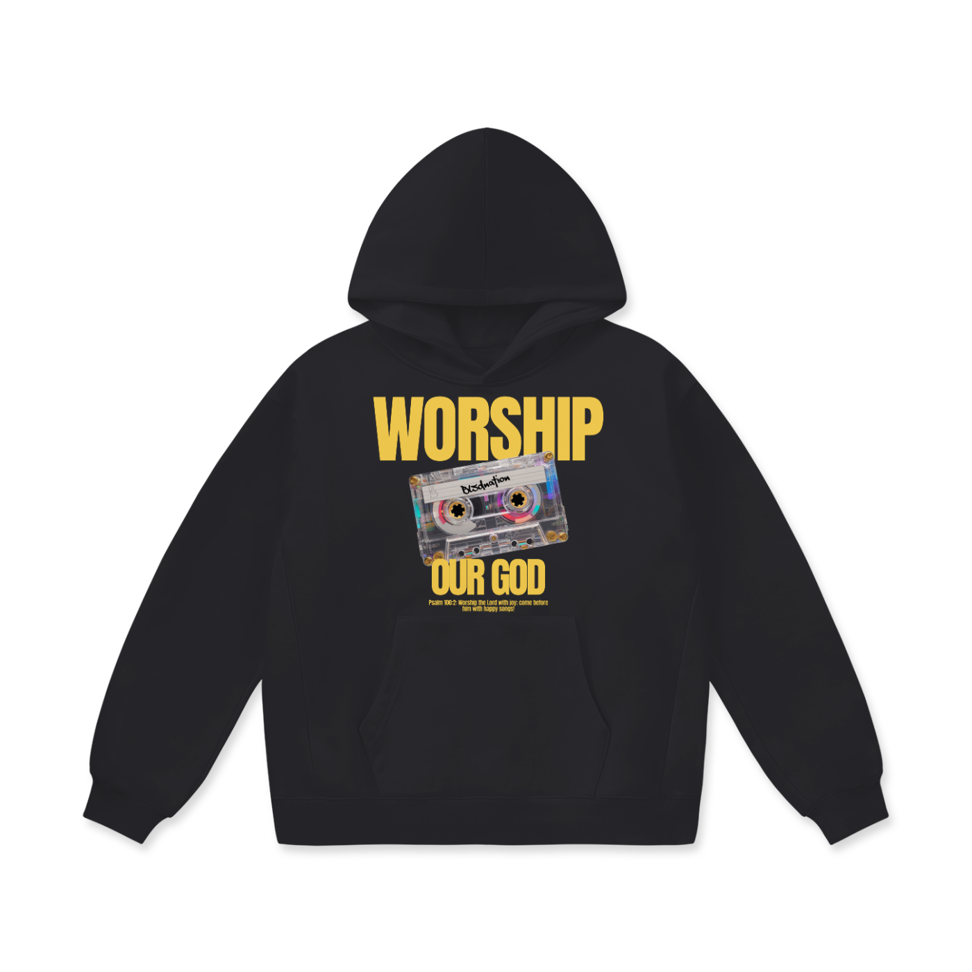 Worship our God - Oversize Heavyweight Fleece Hoodie