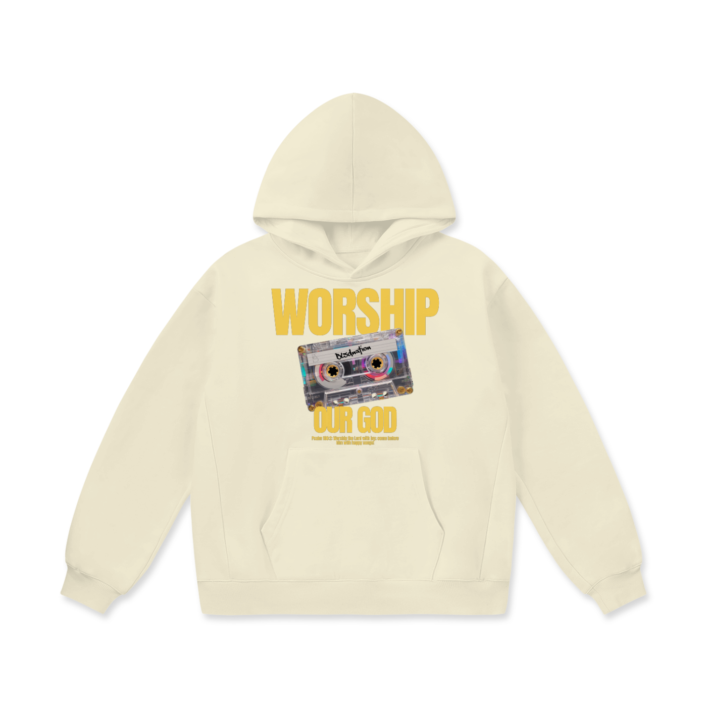 Worship our God - Oversize Heavyweight Fleece Hoodie
