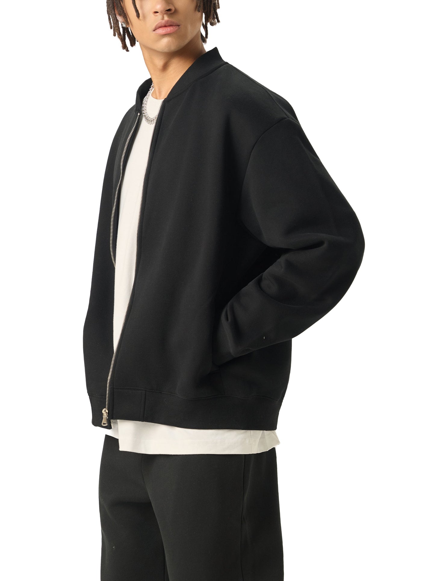 Anesthesia - Essential Zip-Up Fleeced Varsity Jacket
