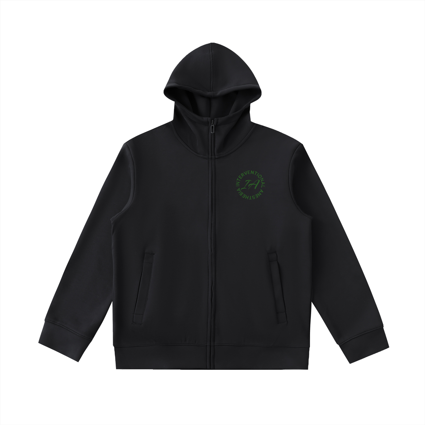 Anesthesia 5 - Essential Heavyweight High Neck  Zip-Up Hoodie
