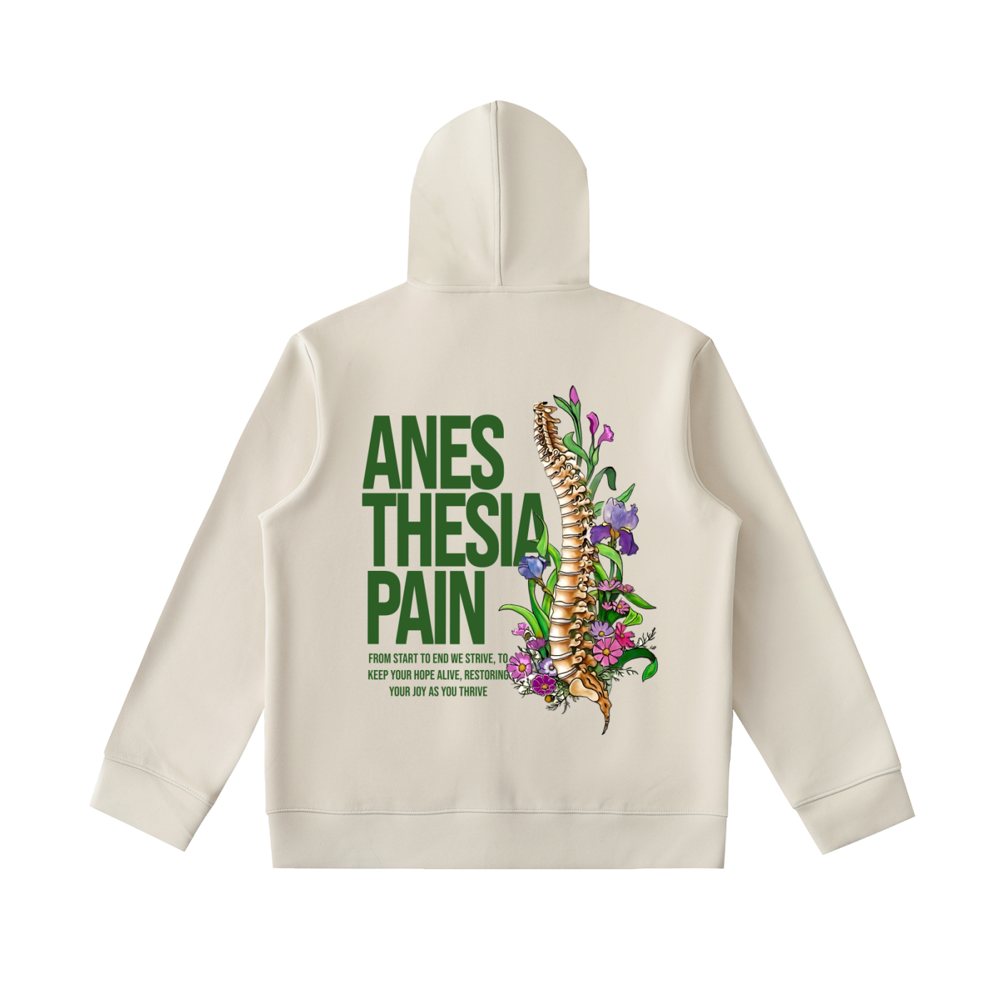 Anesthesia 5 - Essential Heavyweight High Neck  Zip-Up Hoodie