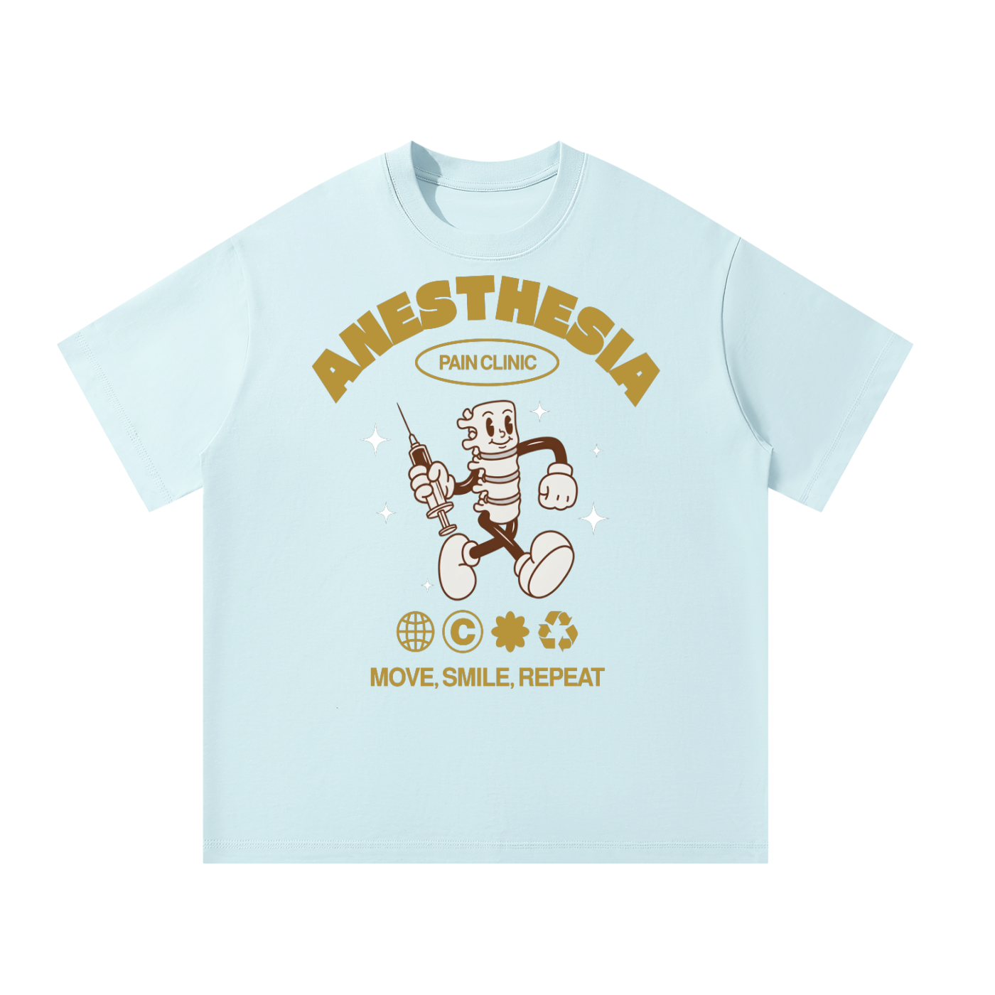 Move, Smile, Repeat - Unisex Oversized T-Shirt