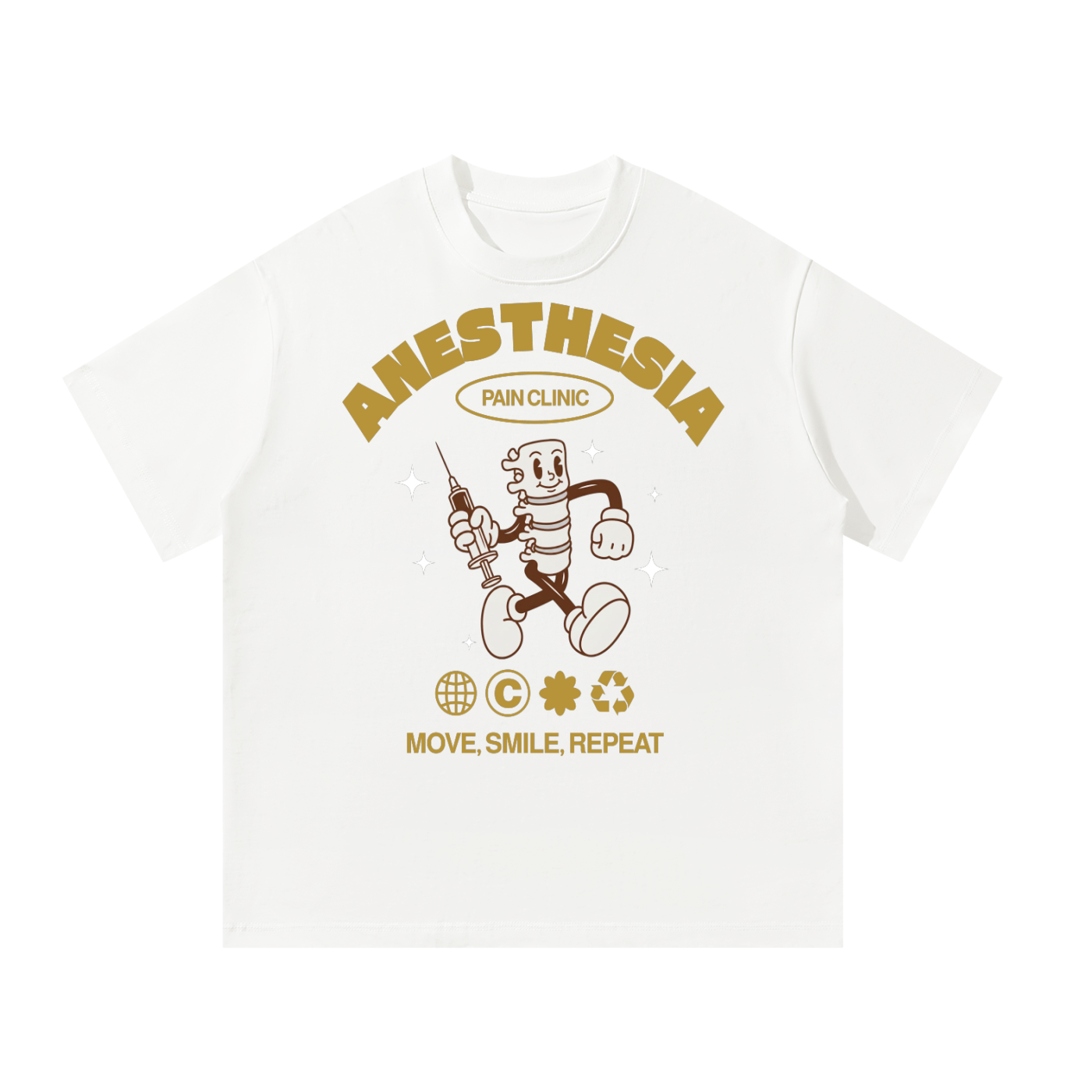Move, Smile, Repeat - Unisex Oversized T-Shirt