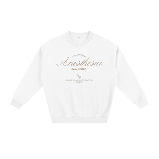 Anesthesia (Beige) - Fleeced Sweatshirt
