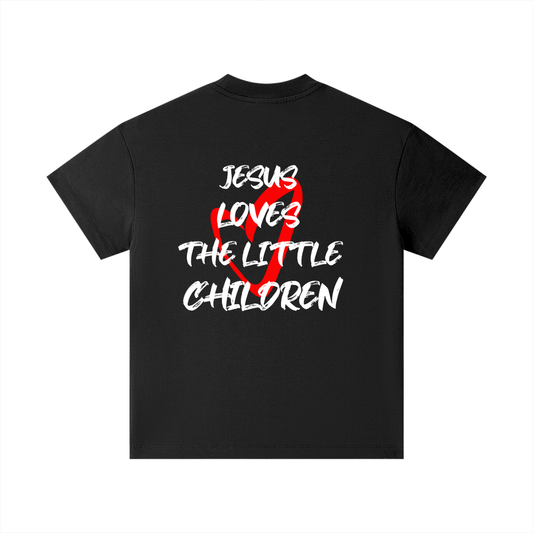 Thorns and Crowns Loves the Children (Black) - Pure Cotton Essential Kids T-Shirt