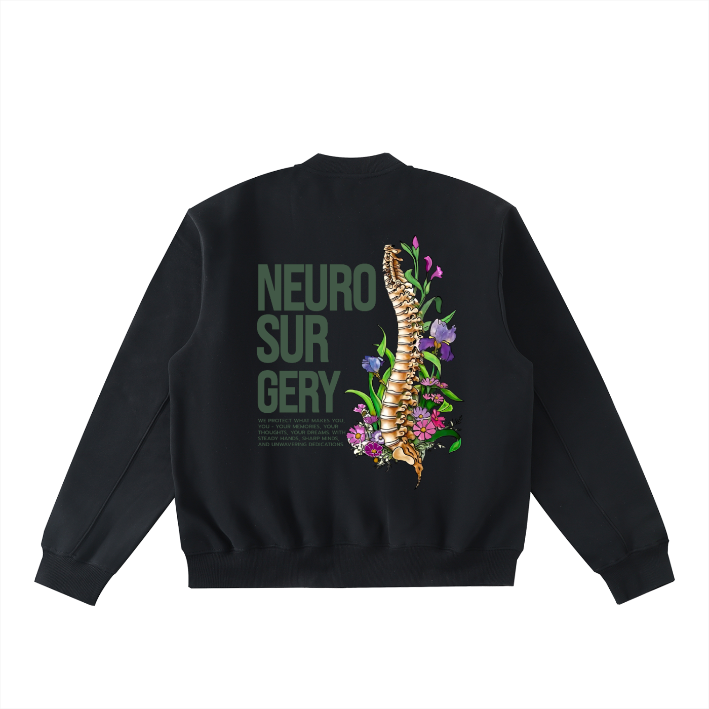 Chanel’s Neurosurgery- Essential Zip-Up Fleeced Varsity Jacket