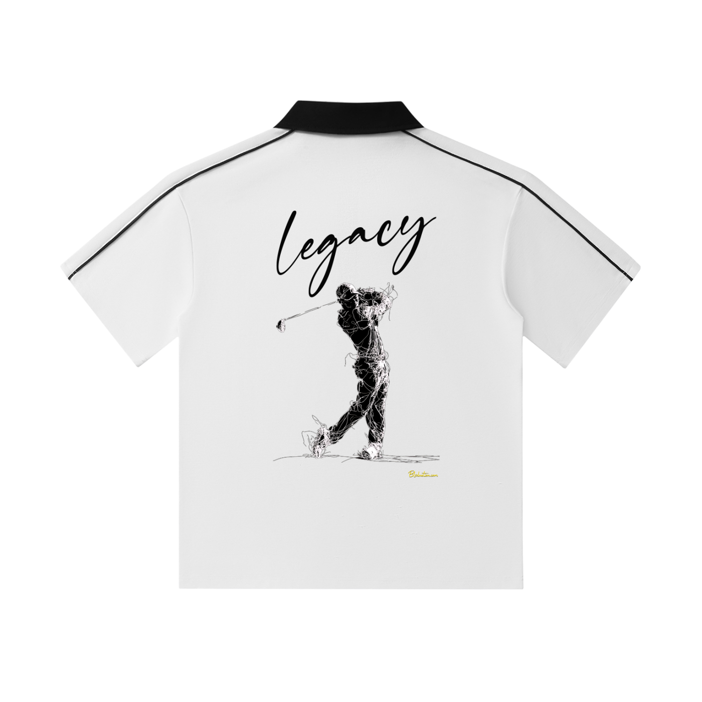 Legacy 1 - (Runs small - Size Up!) Contrast Collar Short-Sleeve Polo Shirt