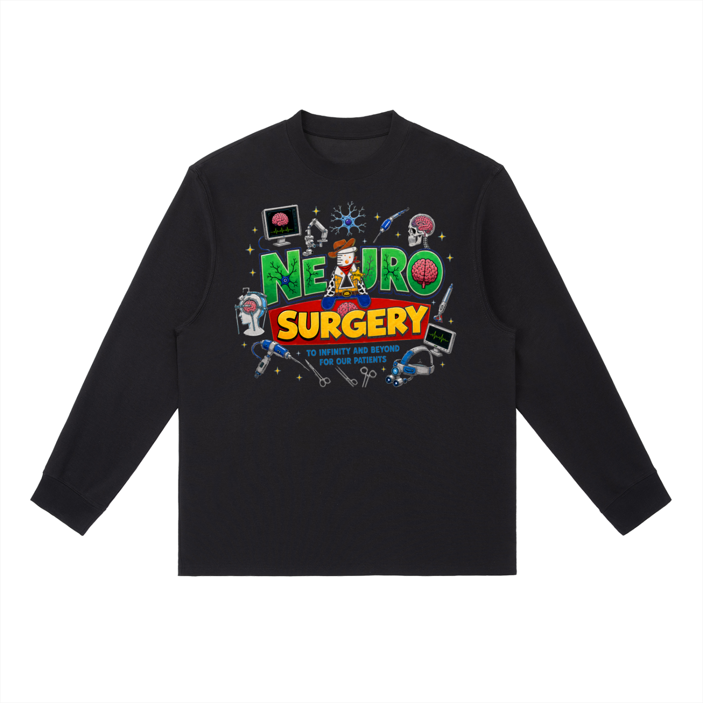 Neuro Story - Essential Crewneck Long-Sleeve T-Shirt
