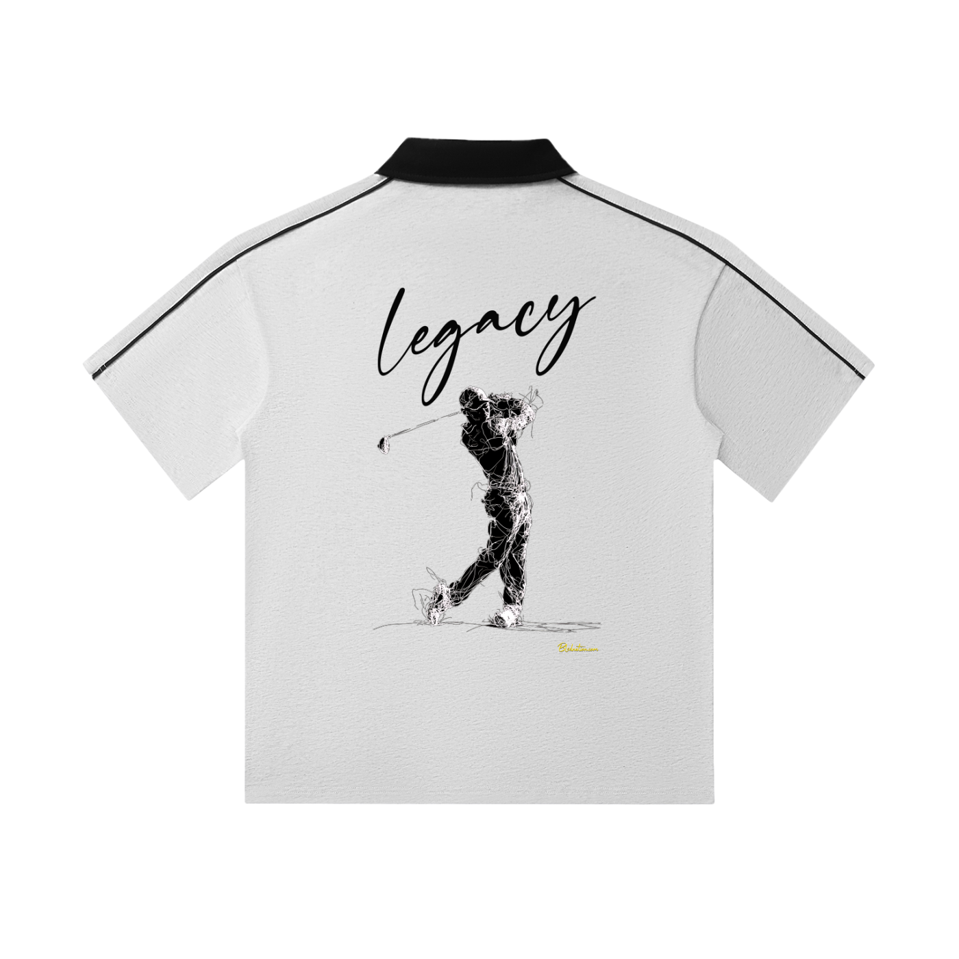 Legacy 1 - (Runs small - Size Up!) Contrast Collar Short-Sleeve Polo Shirt