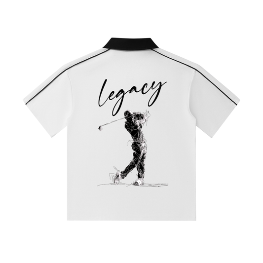 Legacy 2 - (Runs small - Size Up!) Contrast Collar Short-Sleeve Polo Shirt