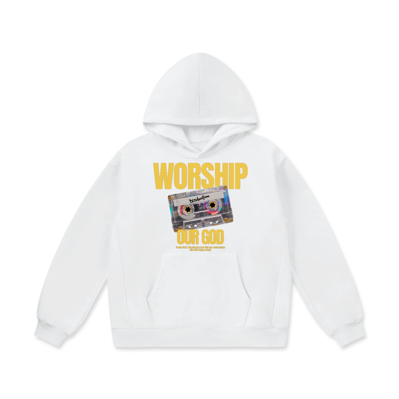 Worship our God - Oversize Heavyweight Fleece Hoodie