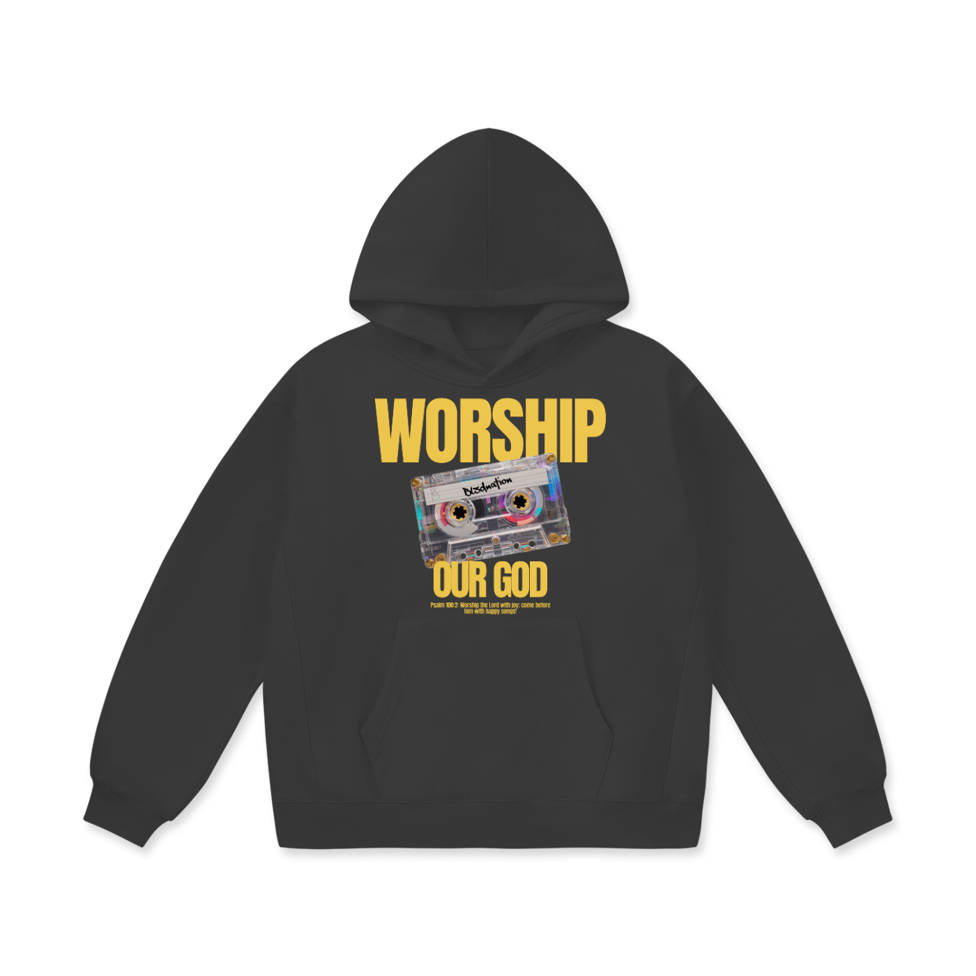 Worship our God - Oversize Heavyweight Fleece Hoodie