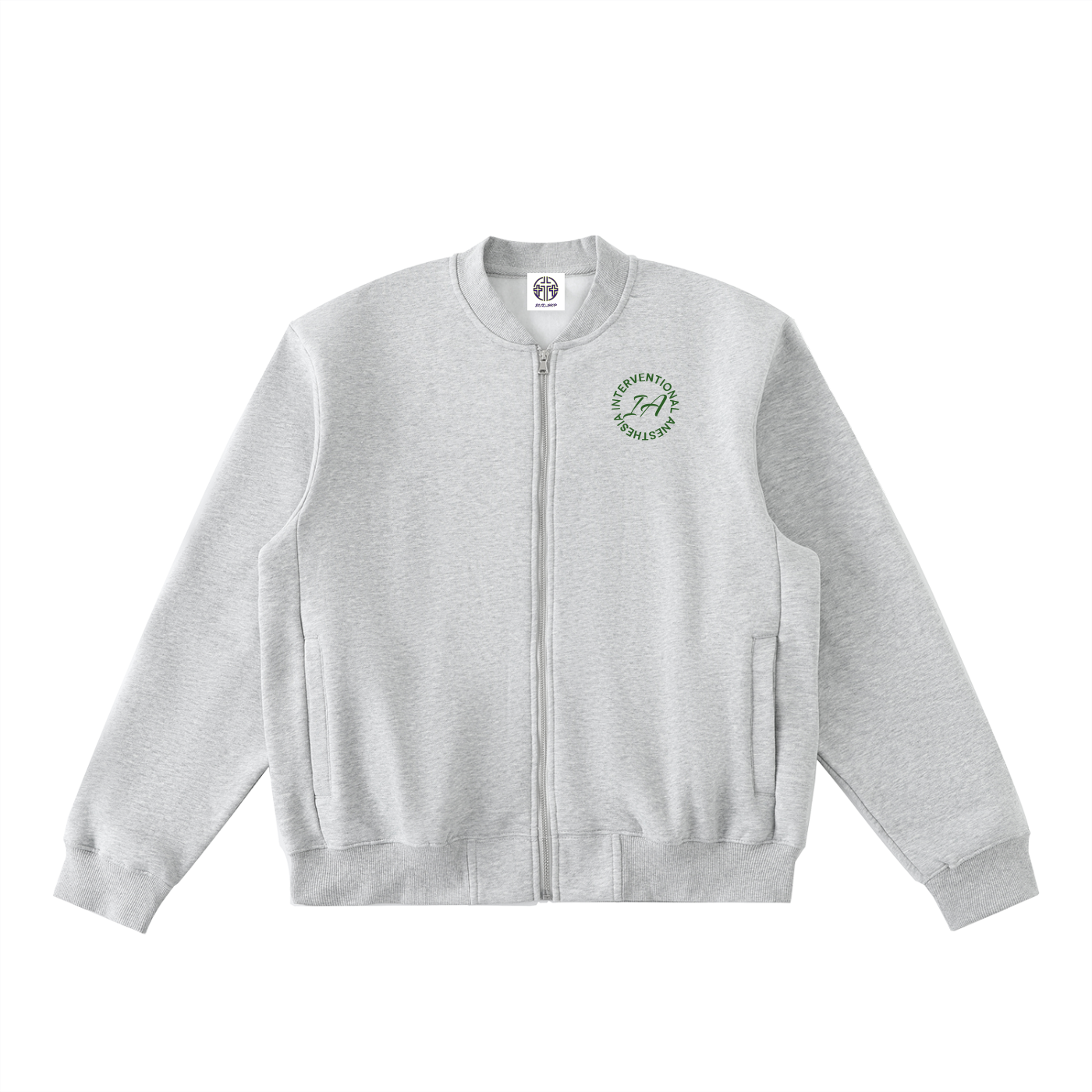 Charlene's Zip Up 2 - Essential Zip-Up Fleeced Varsity Jacket