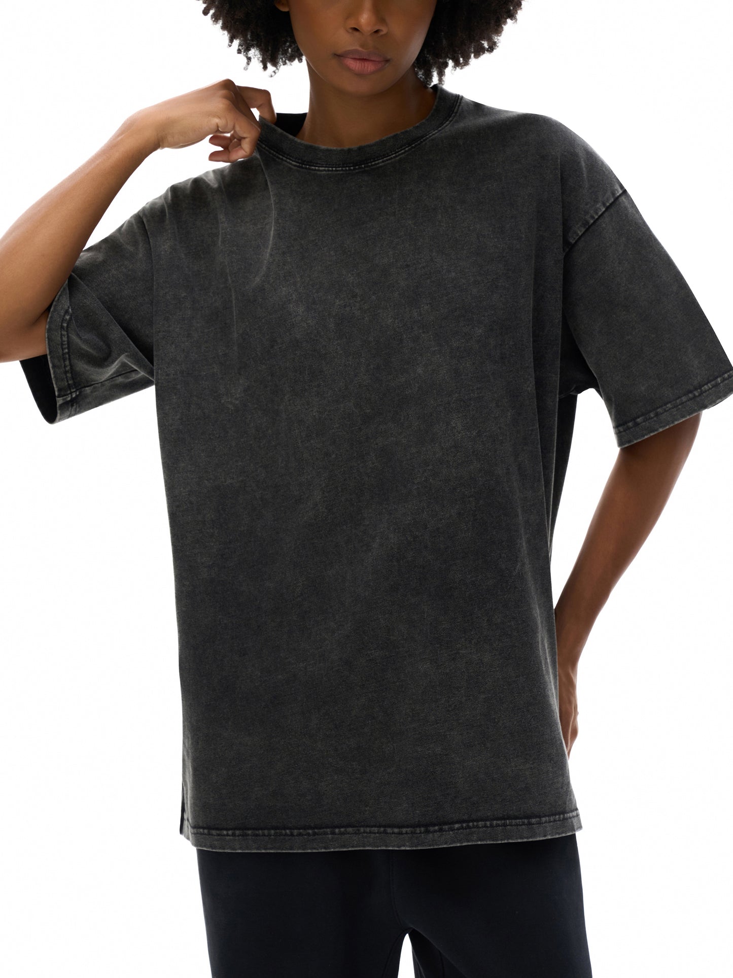 No Weapons Shall Prosper - Acid Wash Oversize T-Shirt - 250 GSM