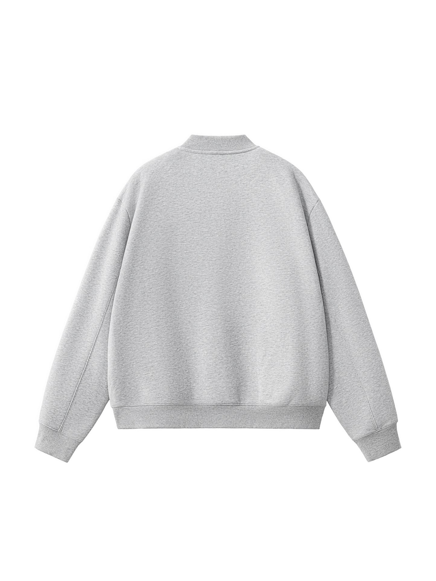 Pinch and a Burn - Essential Zip-Up Fleeced Varsity Jacket